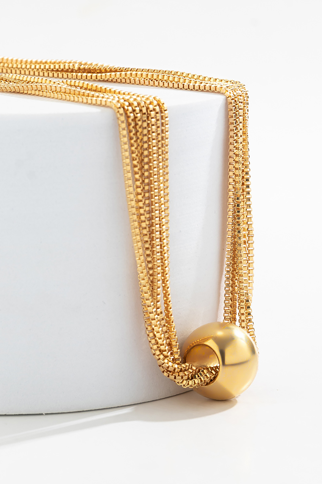 Punk Multi-Layer Chain Stacking Necklace Ball Choker