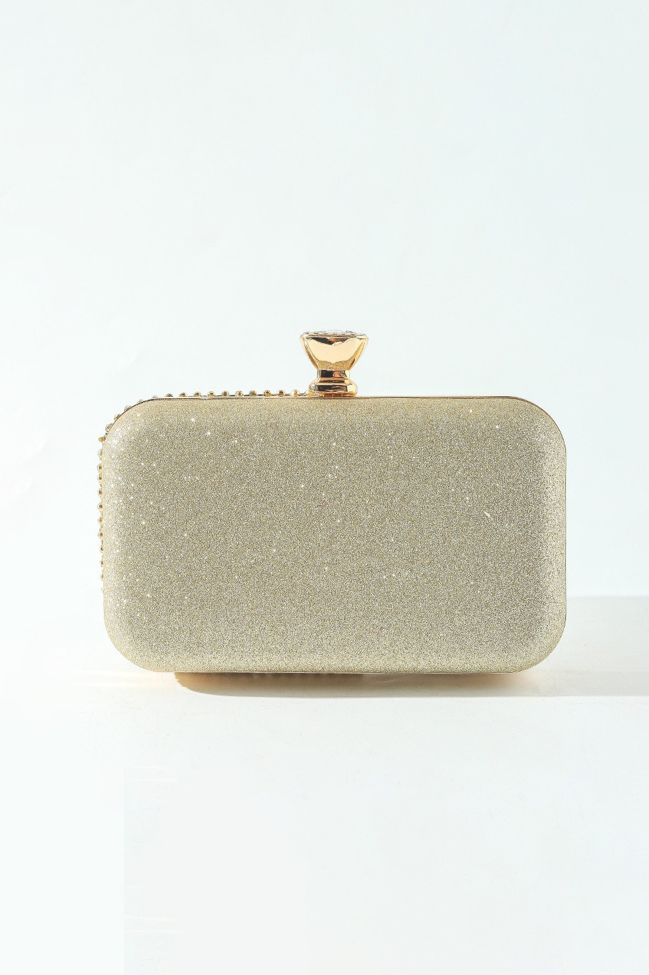 Diamond-Studded Dinner Clutch Bag Shiny Chain Crossbody Handbag