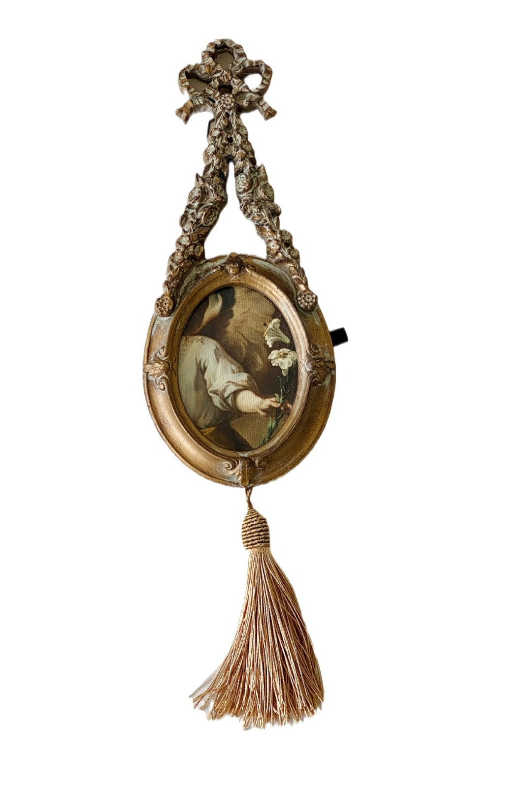 Vintage Hollow Carved Resin Photo Frame