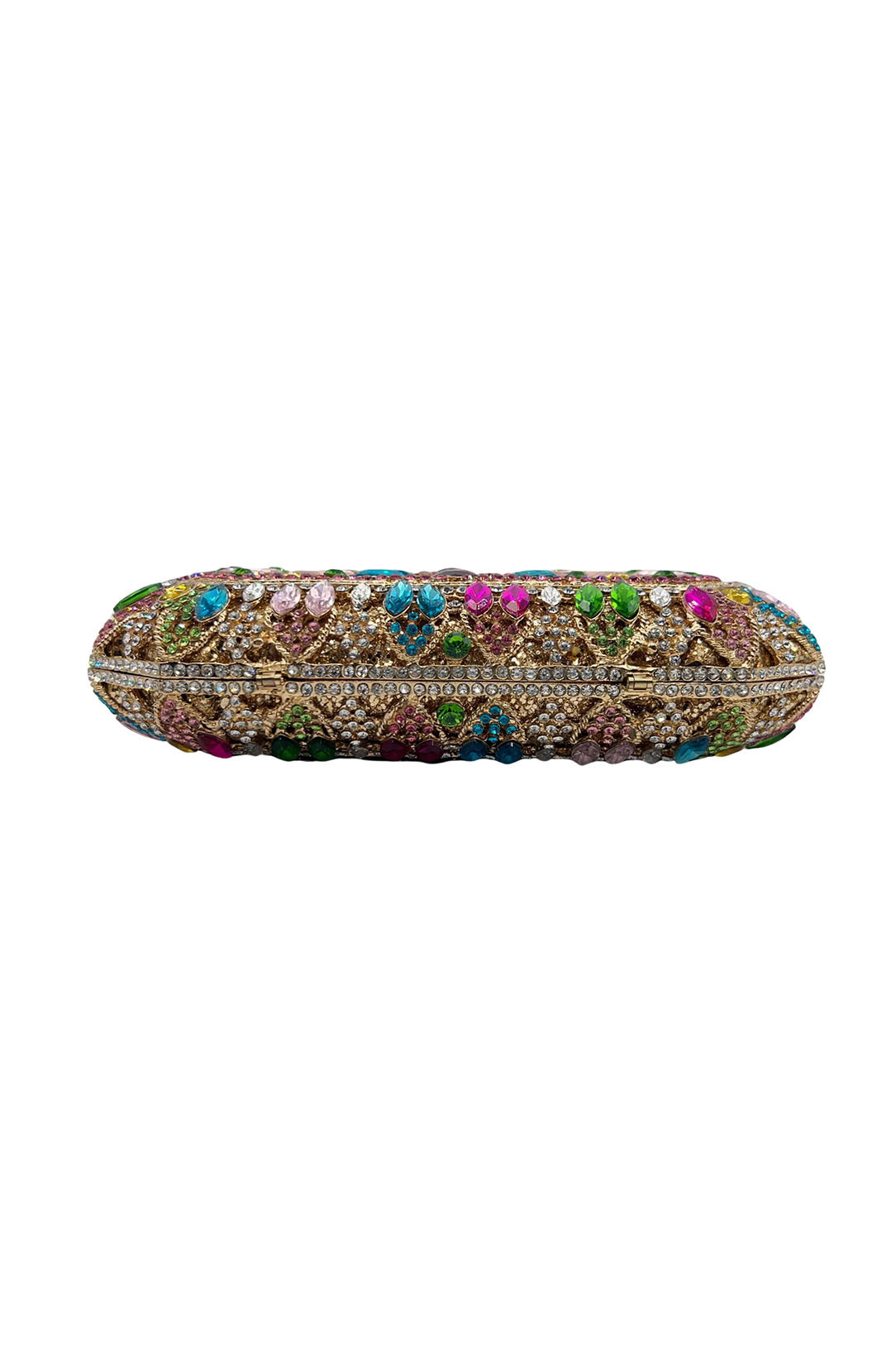 Colorful Diamond Clutch Handmade Custom Hollow Banquet Bag