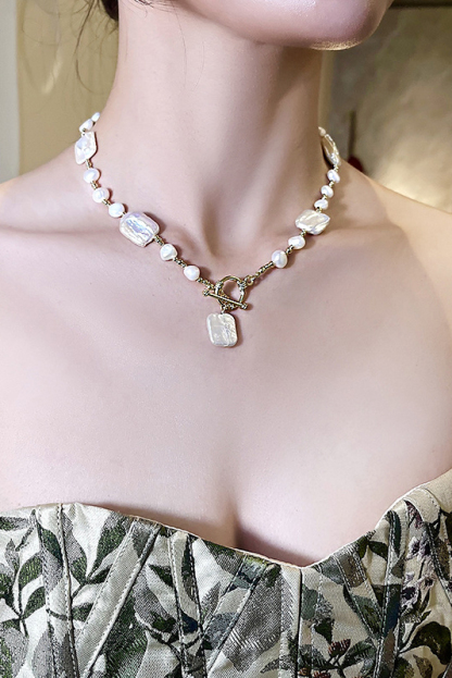 Bride Necklace Choker Earrings Baroque Imitation Pear For Weeding