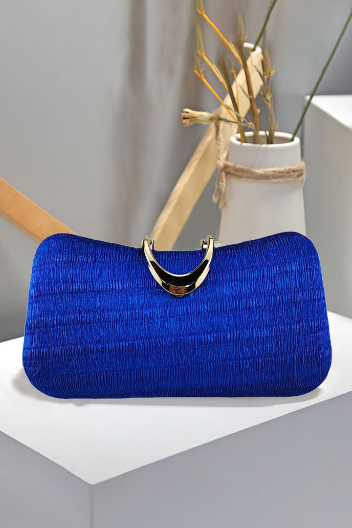 Pleated Mini Square Shoulder Bag Elegant Clutch Purse