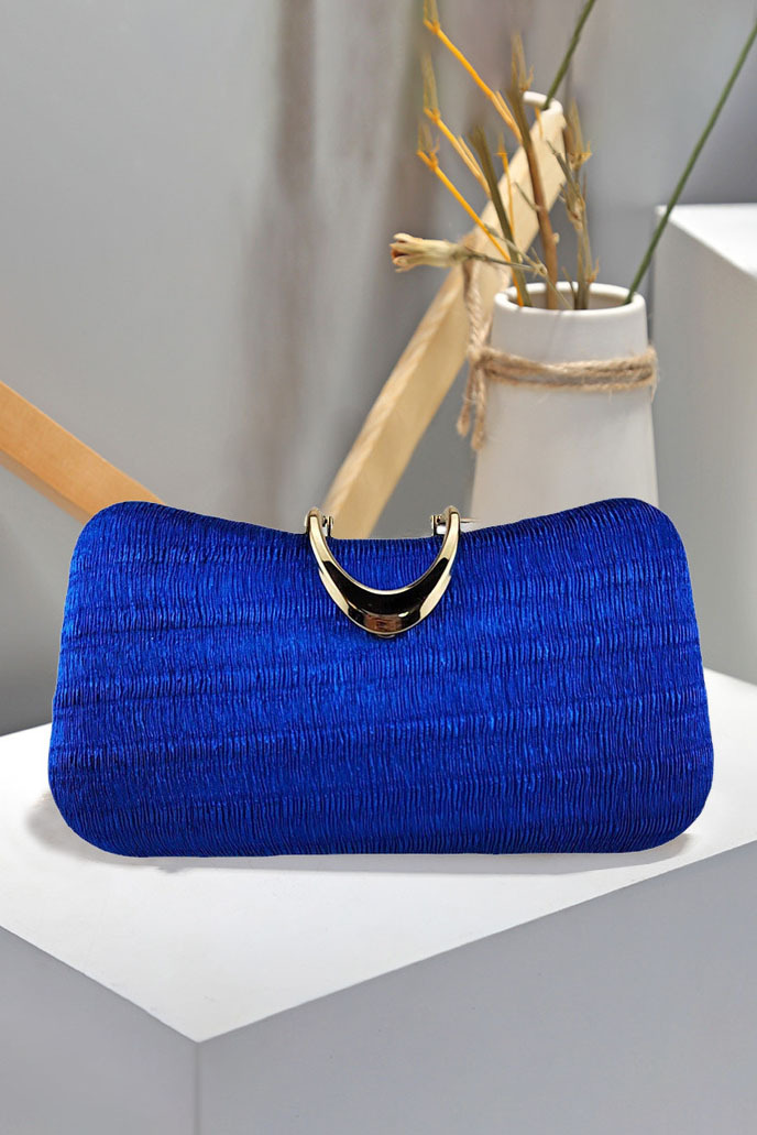 Pleated Mini Square Shoulder Bag Elegant Clutch Purse