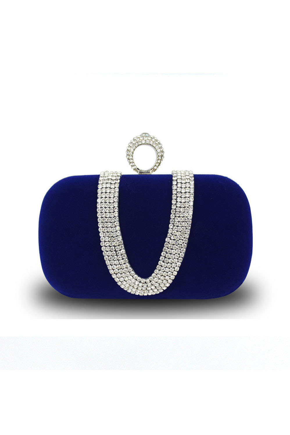 Women's Handbag U-Shaped Pure Handmade Diamond Chain Banquet Bag