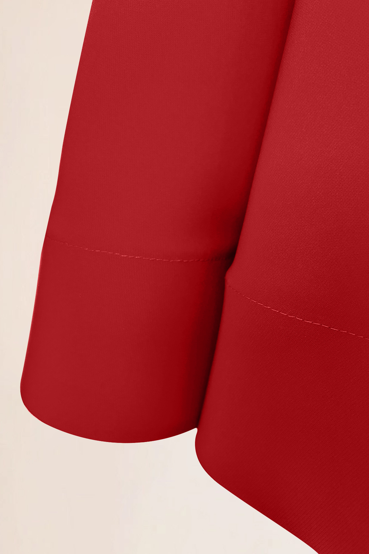 Work Party Formal Crew Neck Slim Fit Red Maxi Dress