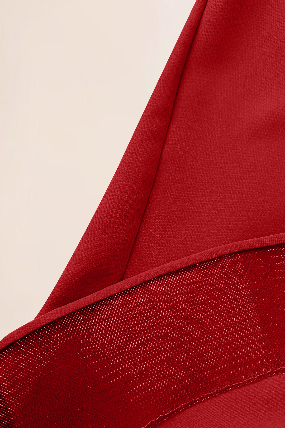 Work Party Formal Crew Neck Slim Fit Red Maxi Dress