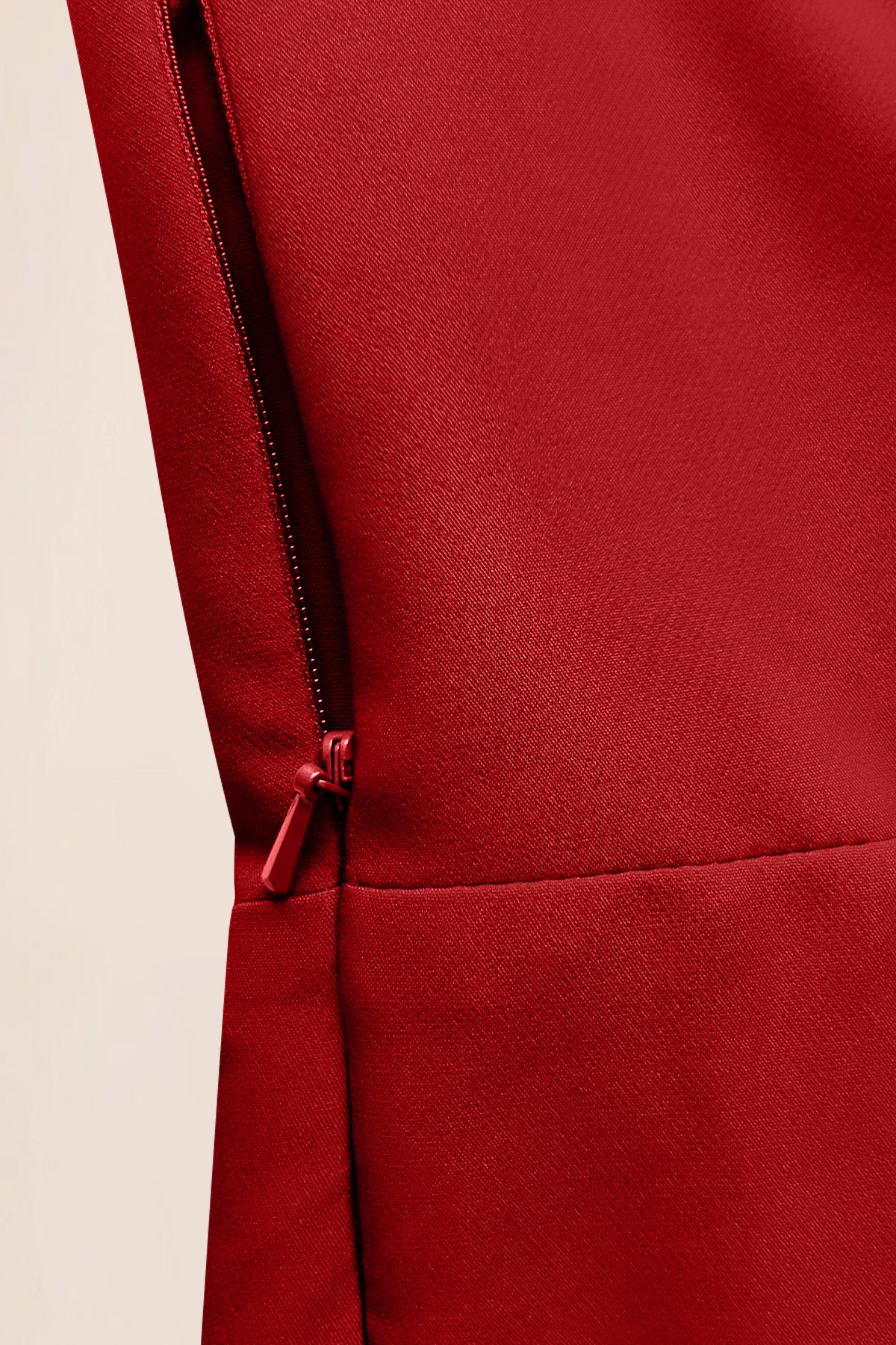 Work Party Formal Crew Neck Slim Fit Red Maxi Dress