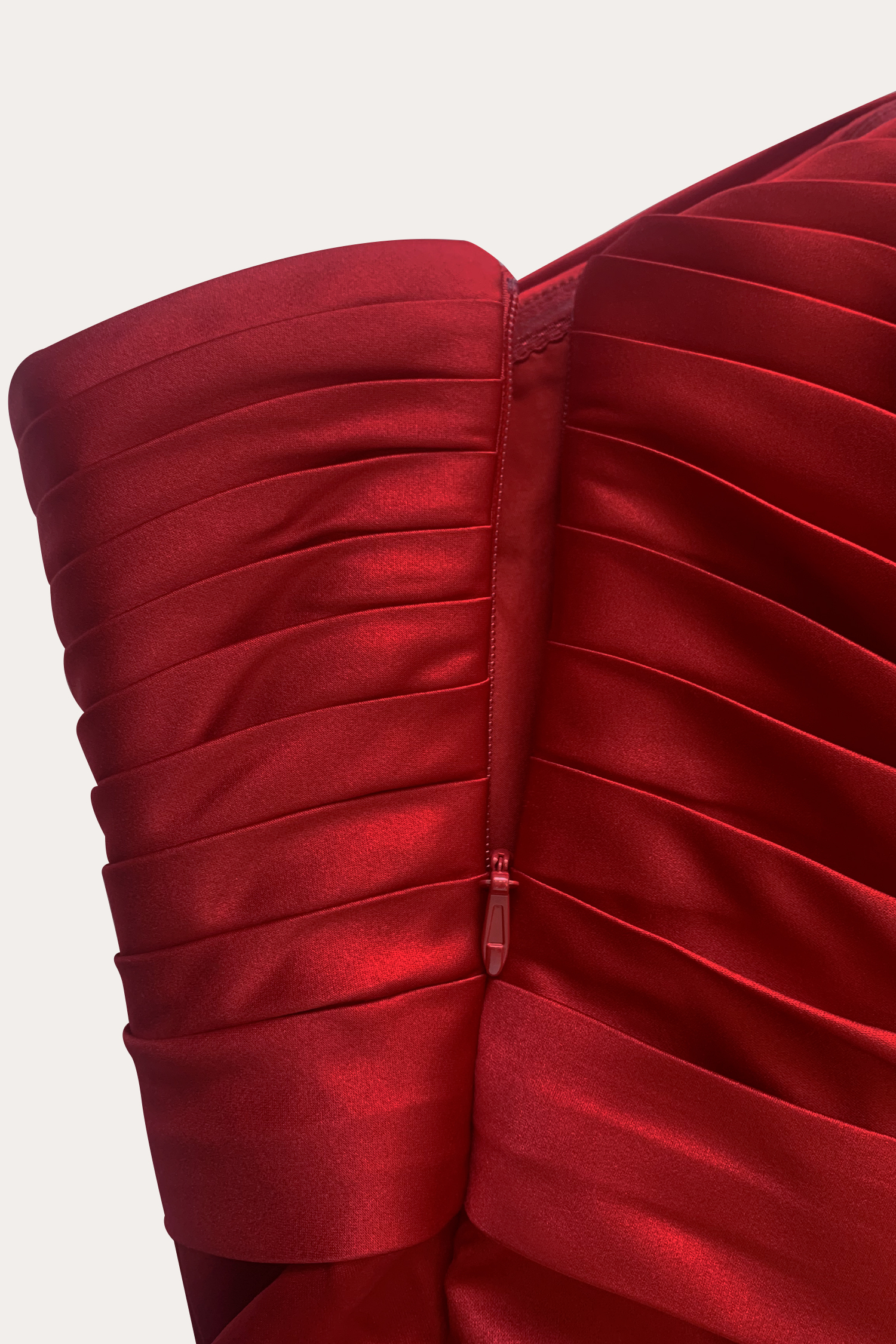 Elegant Formal Red Maxi Dress Strapless Evening Gown