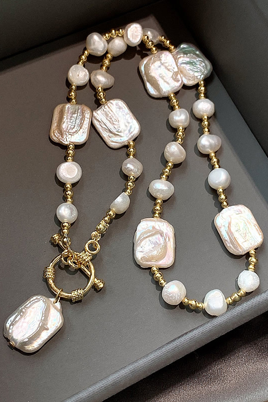 Bride Necklace Choker Earrings Baroque Imitation Pear For Weeding