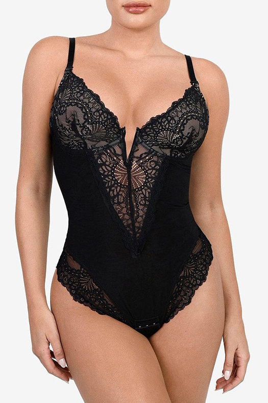 Women's Lace Shapewear Bodysuit Waist Body Suit