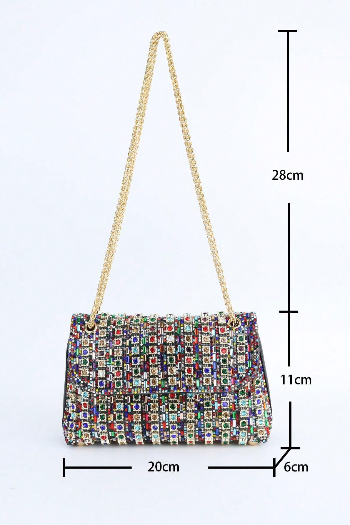 Women's Crossbody/One-Shoulder Evening Bag Diamond Inlaid Banquet Bag