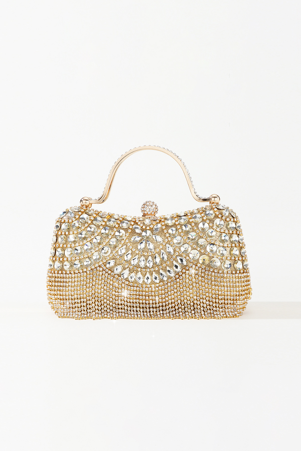 Women's Party Bag Rhinestone Diamond Tassel Chain Box Bag