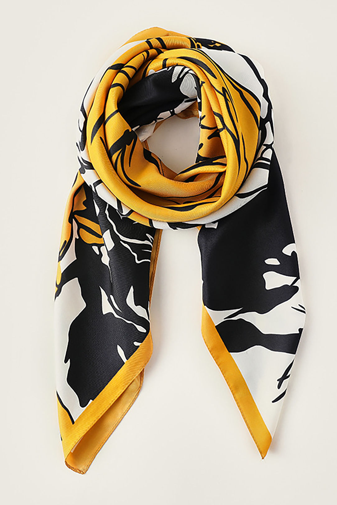 Floral Silk Scarf Square Scarf Bag Accessories Silk Scarf