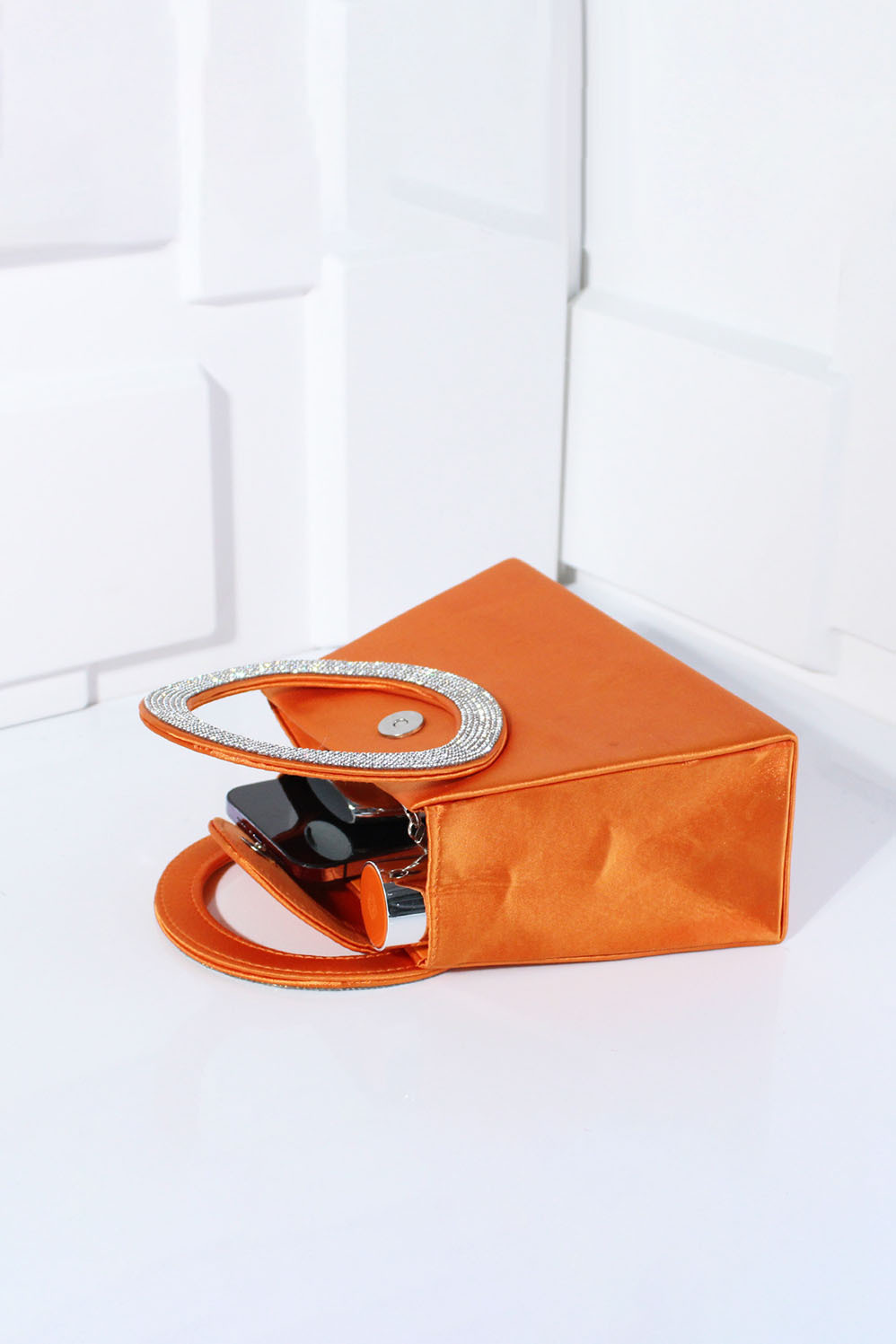 Women's Handbag Handmade Diamond Trapezoid Crossbody Chain Bag