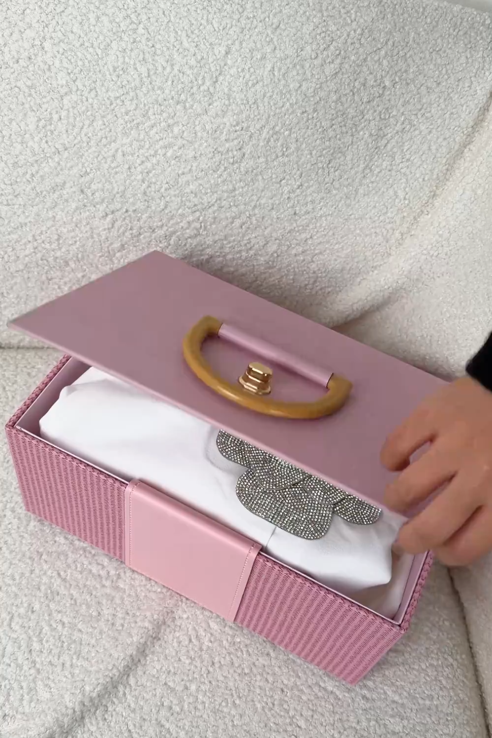 Work Semi-Formal Blazer Dress White Rhinestone Flower Mermaid Midi Dress