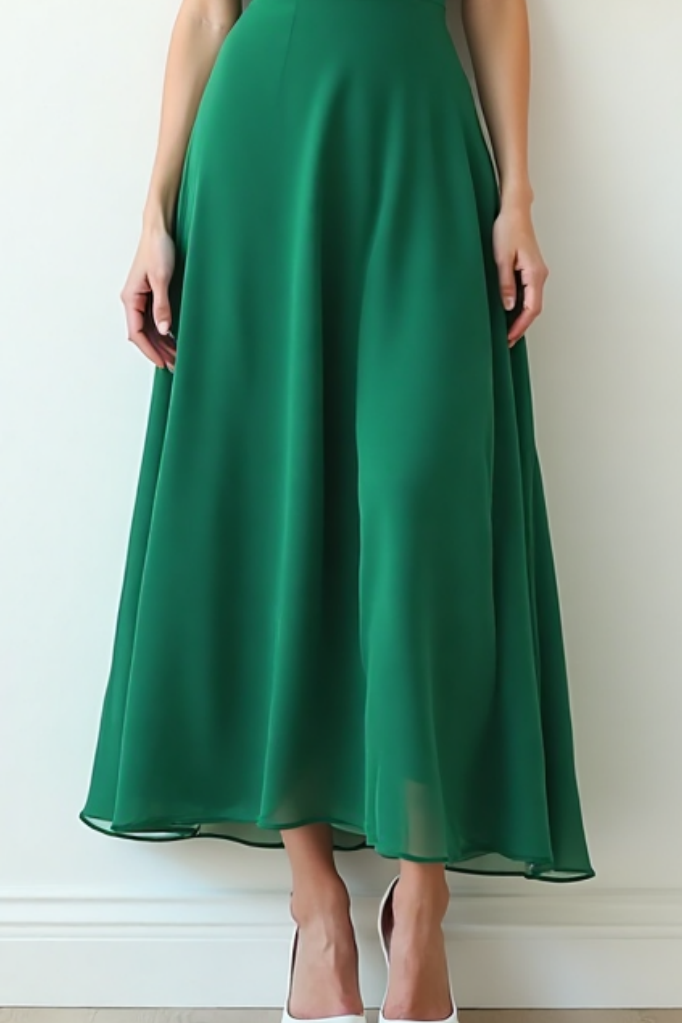 Cocktail​ Party ​Semi Formal Dress​ Green Strapless Maxi Dress