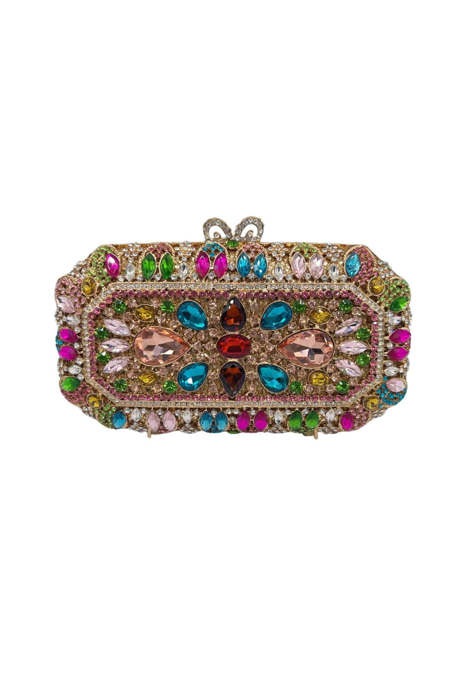 Colorful Diamond Clutch Handmade Custom Hollow Banquet Bag