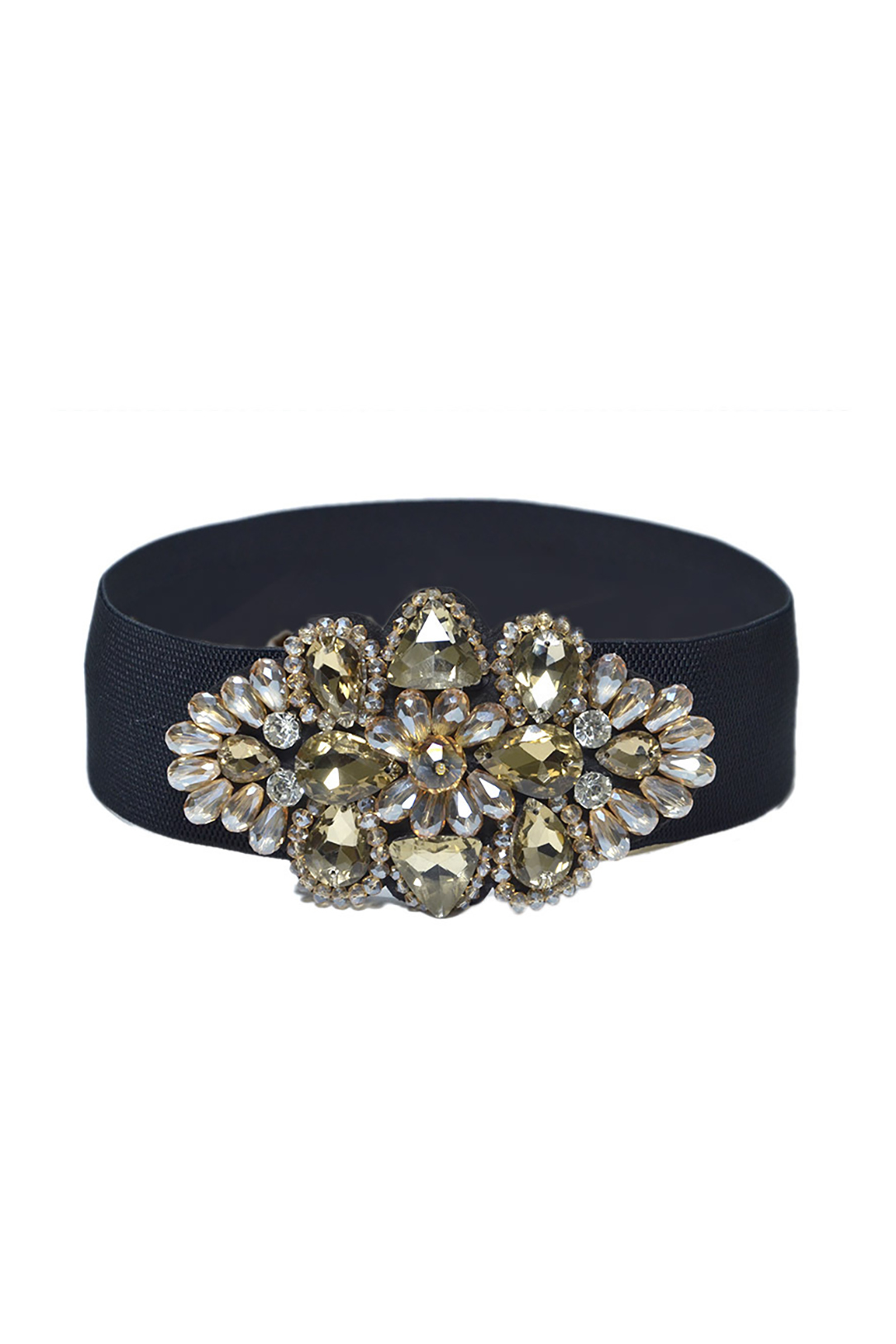 Women's Rhinestone Elastic Belt Crystal Waist Seal