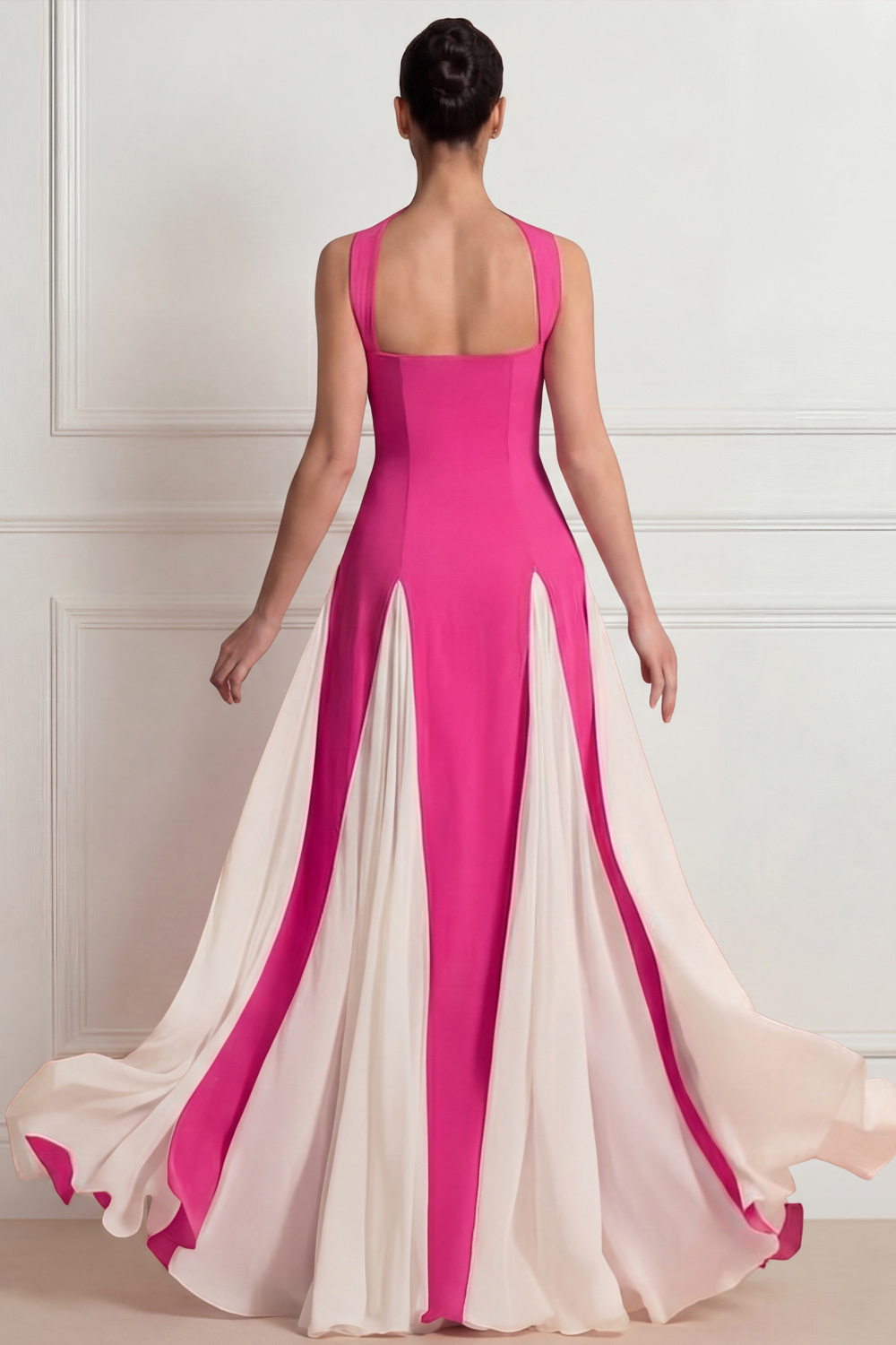 Light Yellow Formal Evening Dress A-Line Sweetheart Chiffon Maxi Dress 