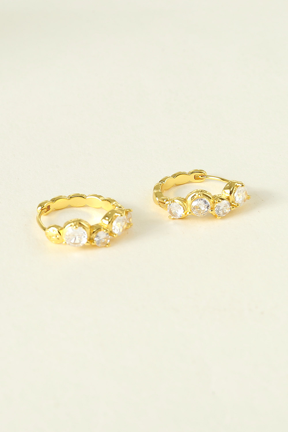 Golden Zircon Earrings