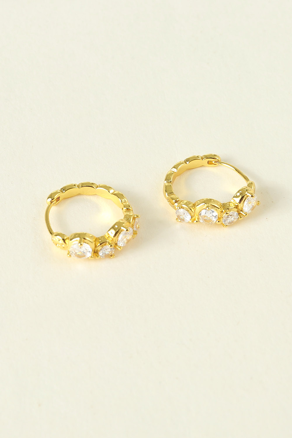 Golden Zircon Earrings