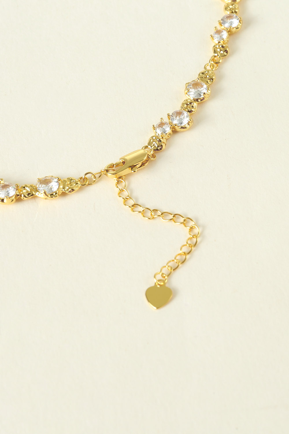 Elegant Sparkling Golden Zirconia Necklace