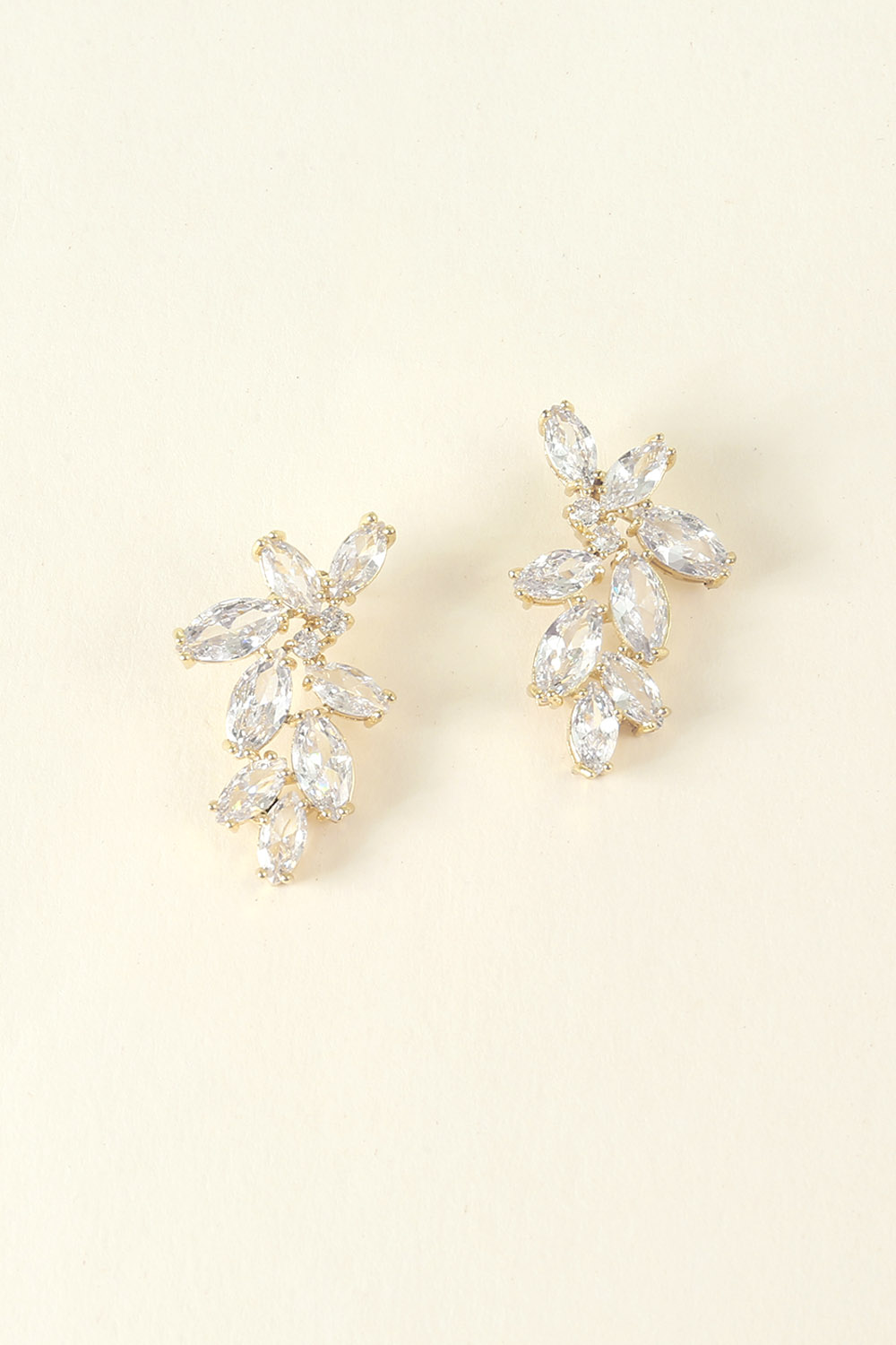 Elegant Floral Rhinestone Earrings