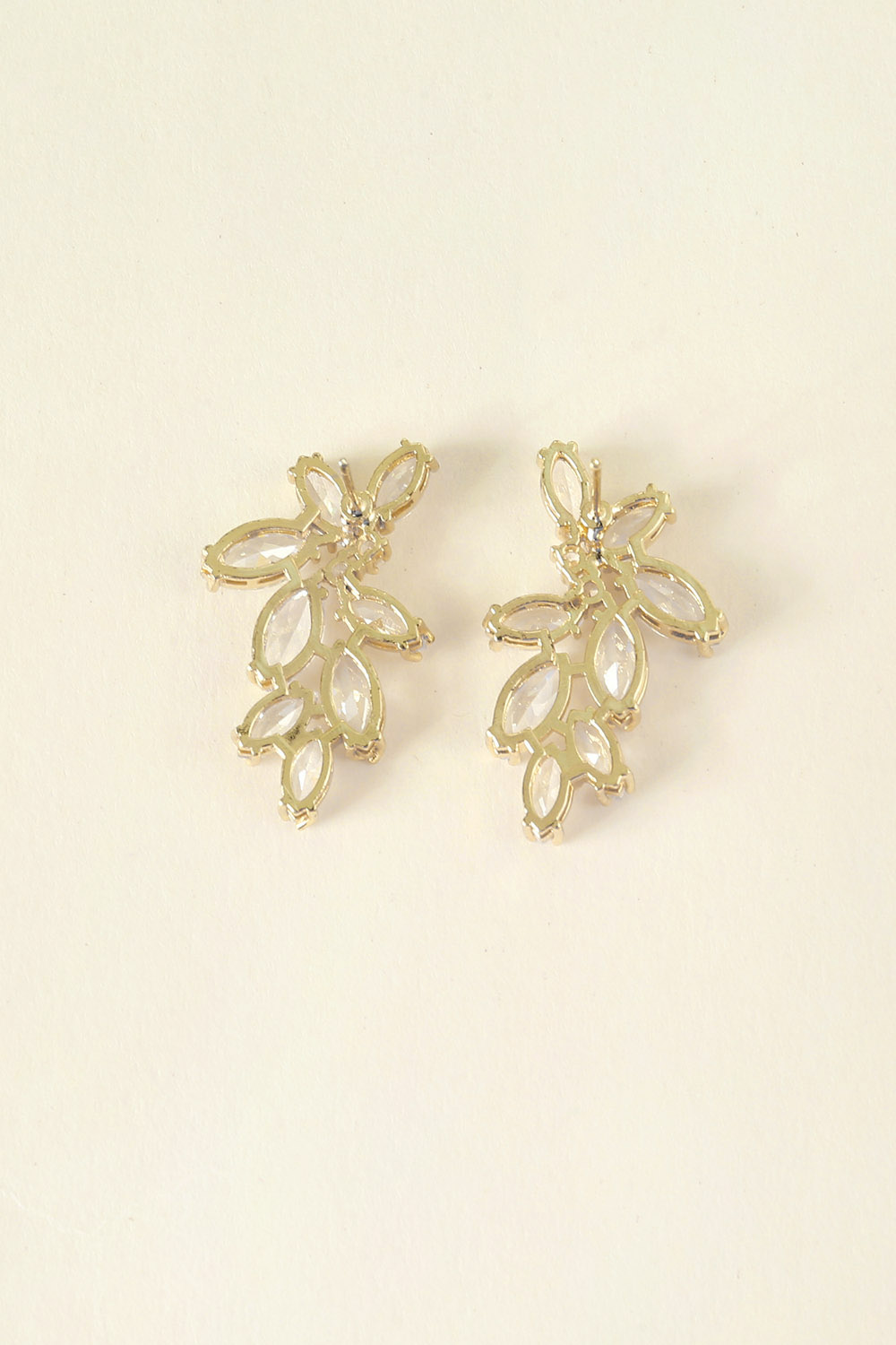 Elegant Floral Rhinestone Earrings