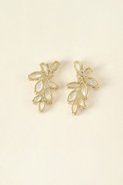 Elegant Floral Rhinestone Earrings