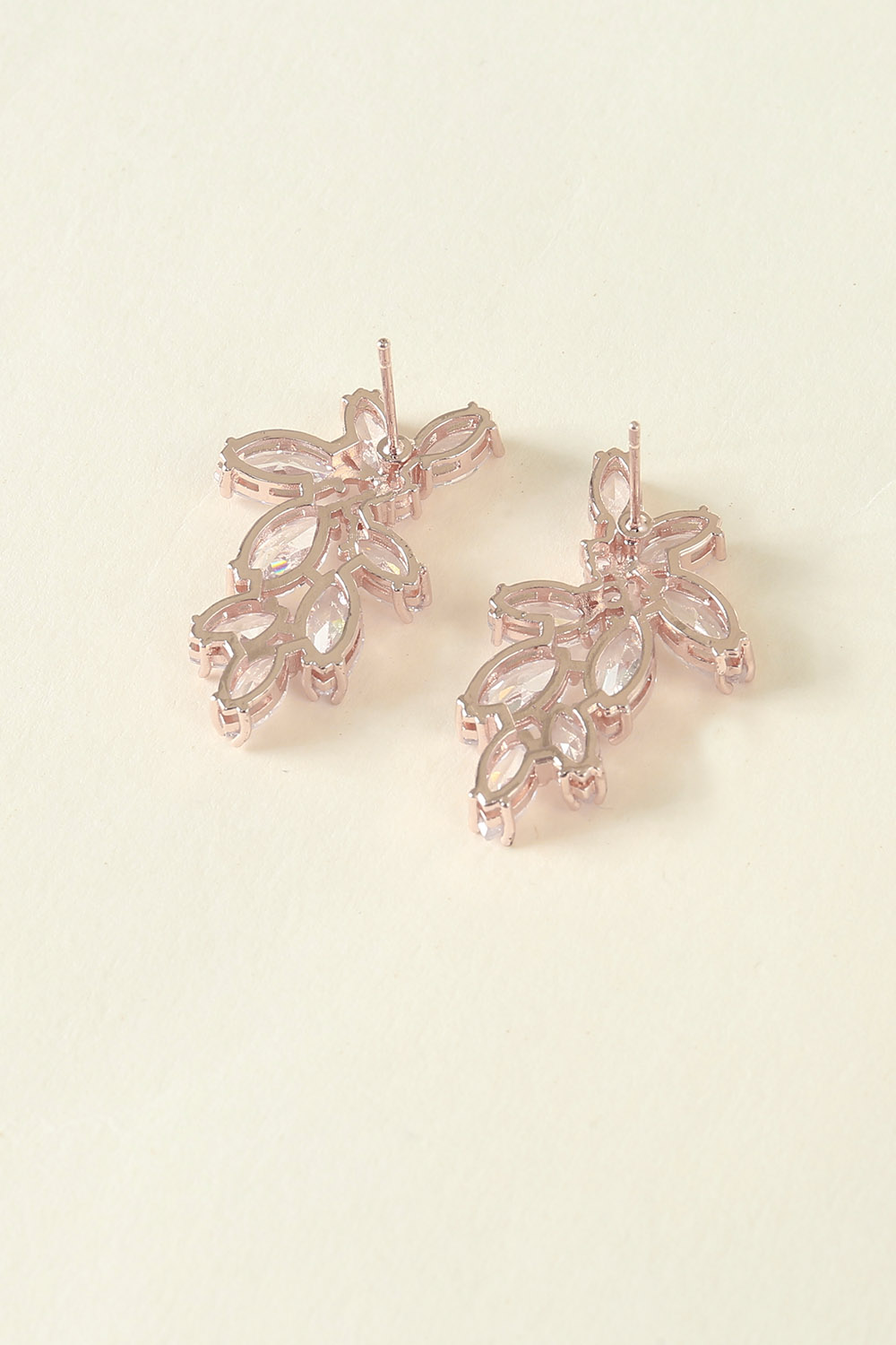 Elegant Floral Rhinestone Earrings