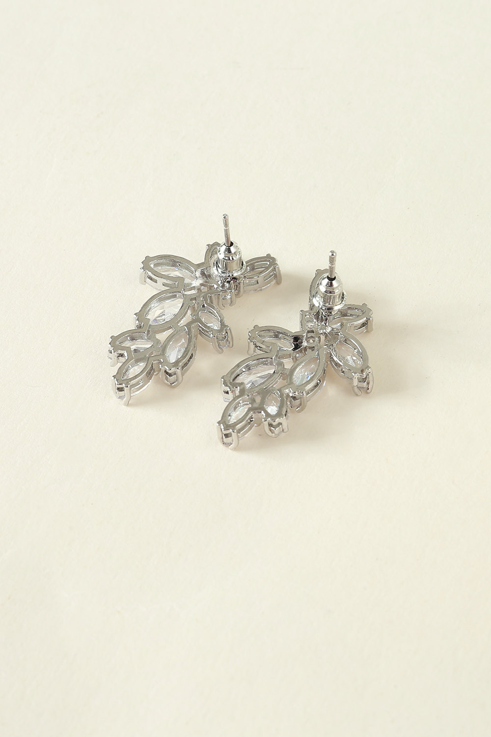 Elegant Floral Rhinestone Earrings