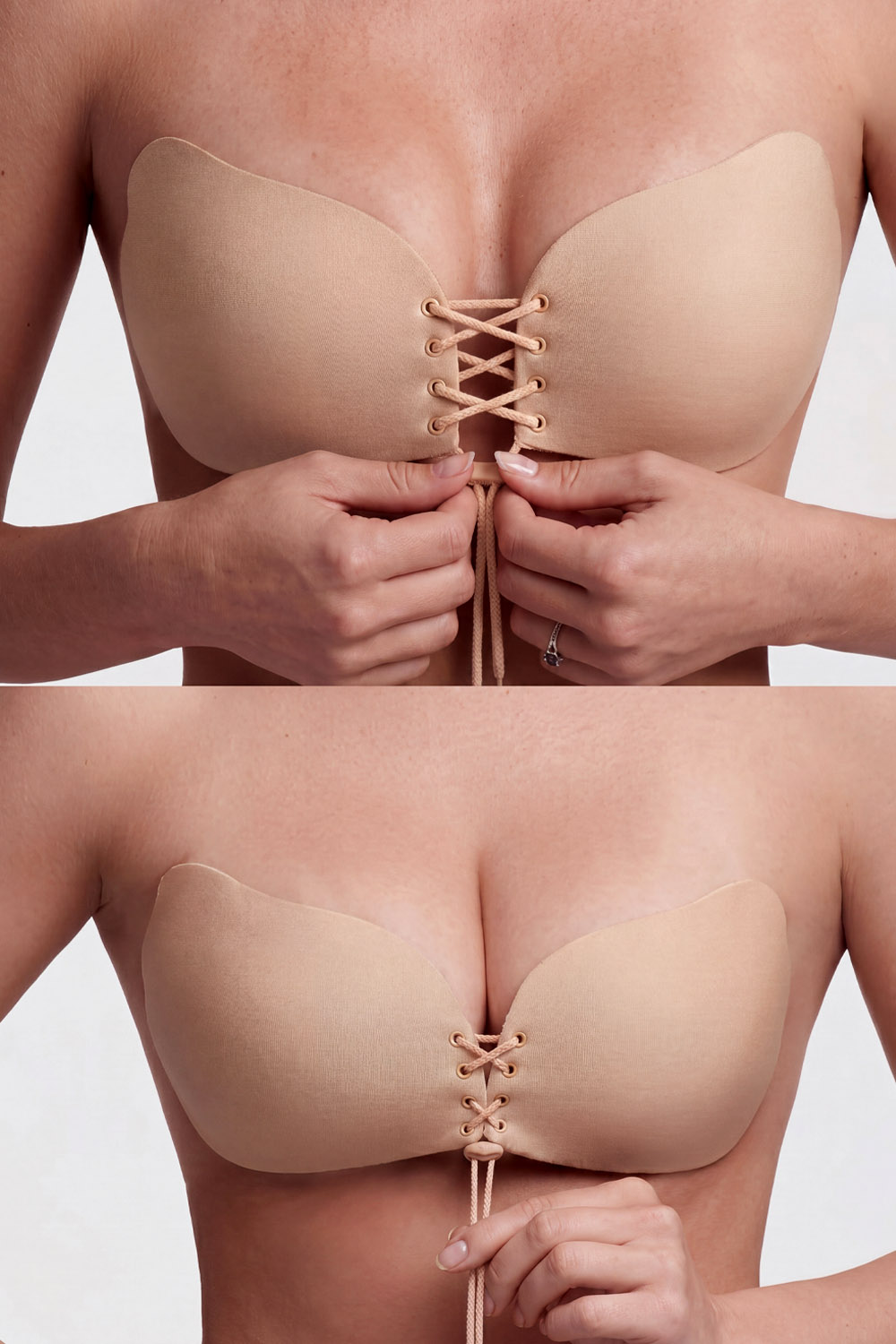 Silicone Nipple Covers Lace-Up Sweat-Resistant Thin Design