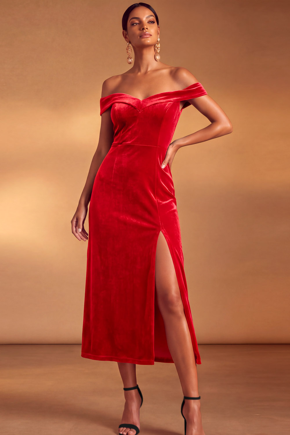 The Smaragda Emerald Green One Shoulder Mermaid Velvet Formal Evening Dress | Chiclody