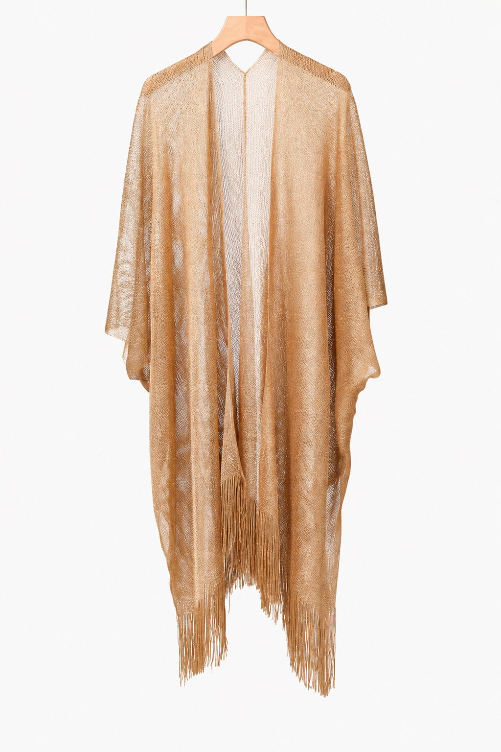 Bohemian Tassel Knit Shawl