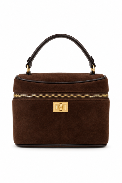 Women's Retro Suede-look PU Box Handbag