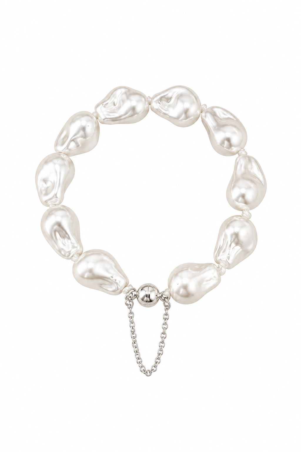 Baroque Imitation Pearl Beaded Bracelet