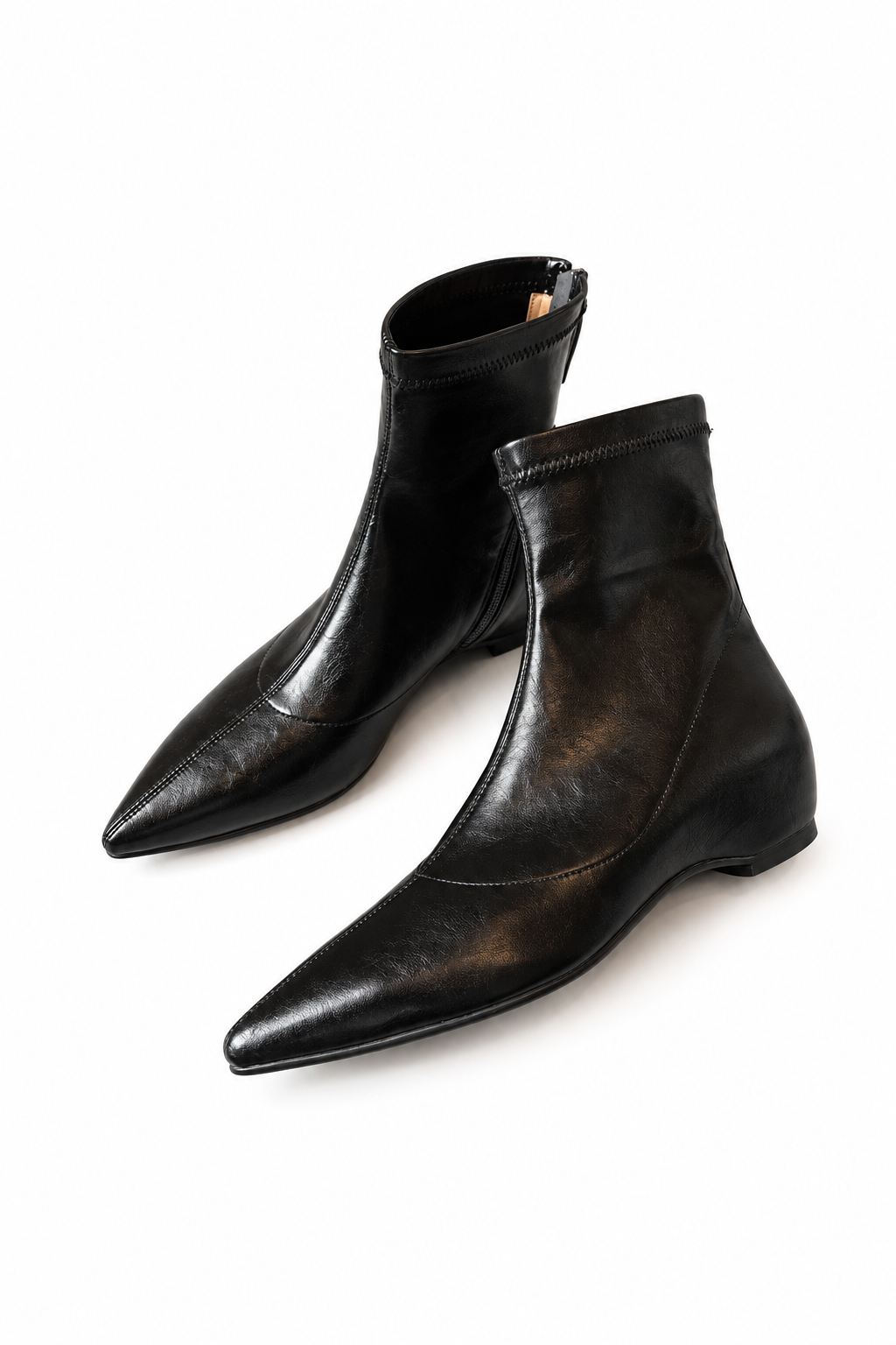 Pointed Toe Ankle Boots Women-chiclody