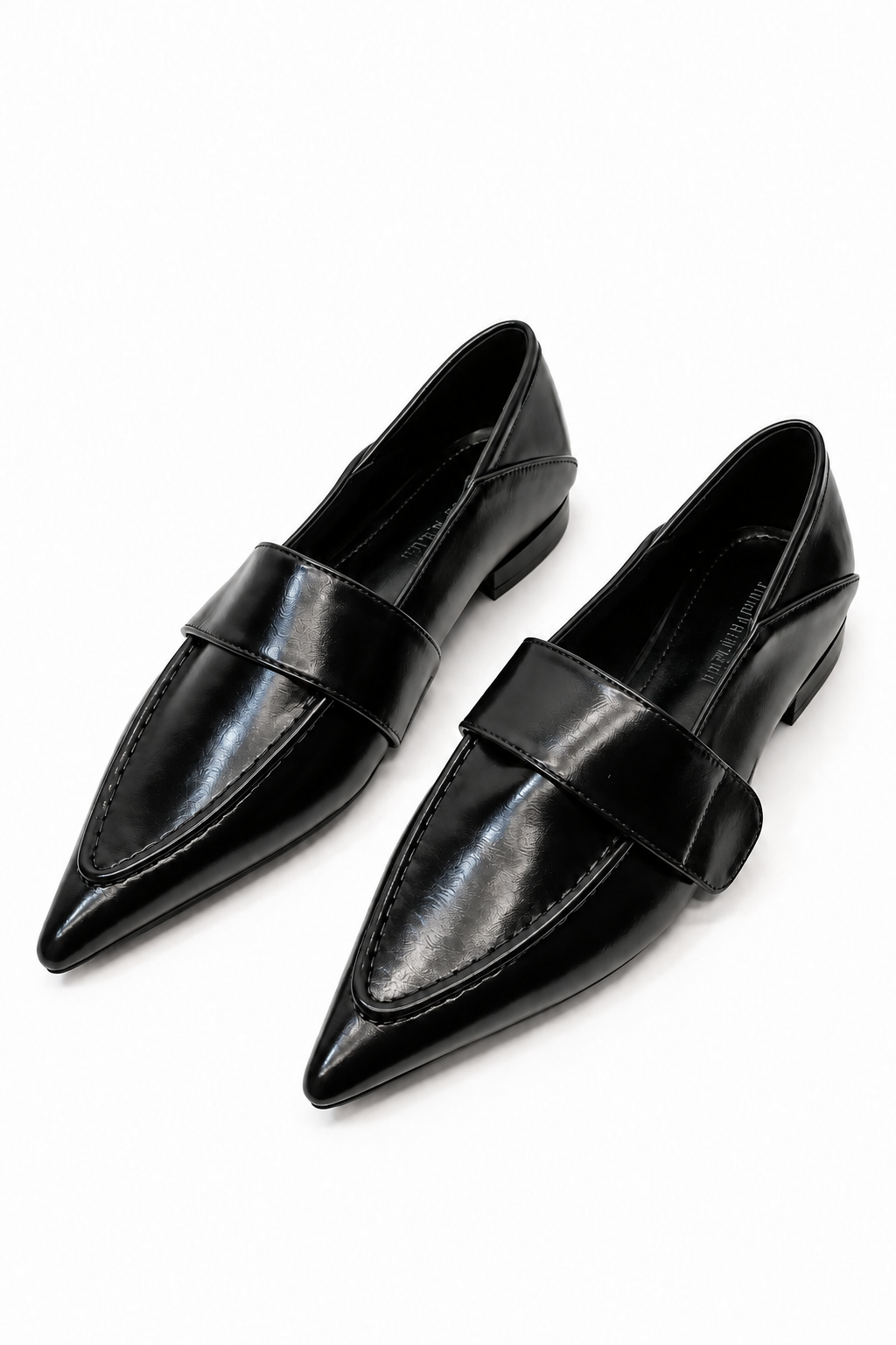 Women Pointed Toe Flat Loafers Slip On Dress Shoes