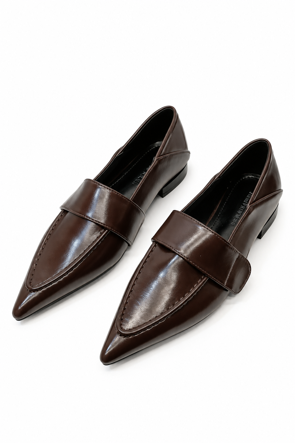 Women Pointed Toe Flat Loafers Slip On Dress Shoes
