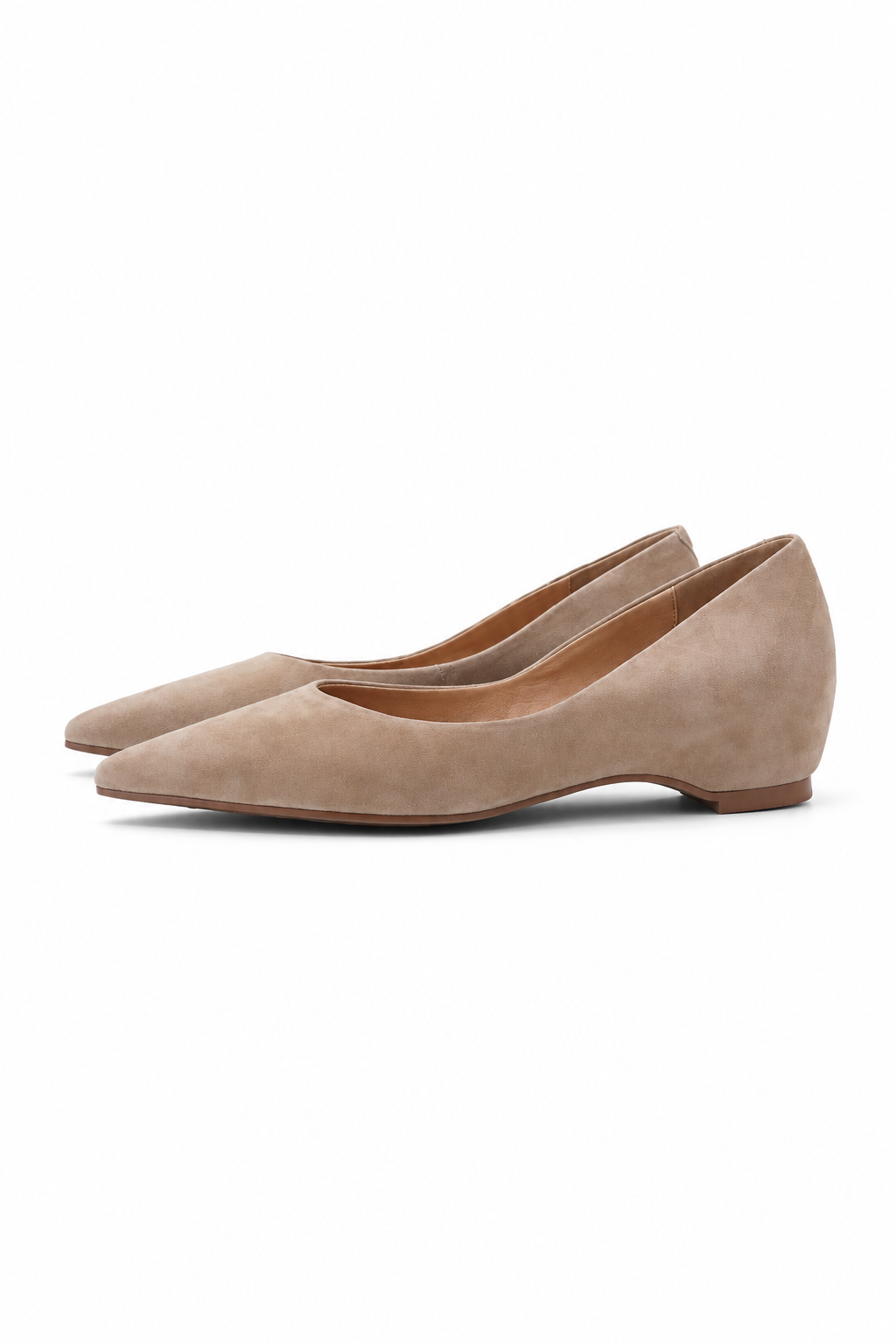 Women Pointed Toe Suede Wedge Pumps