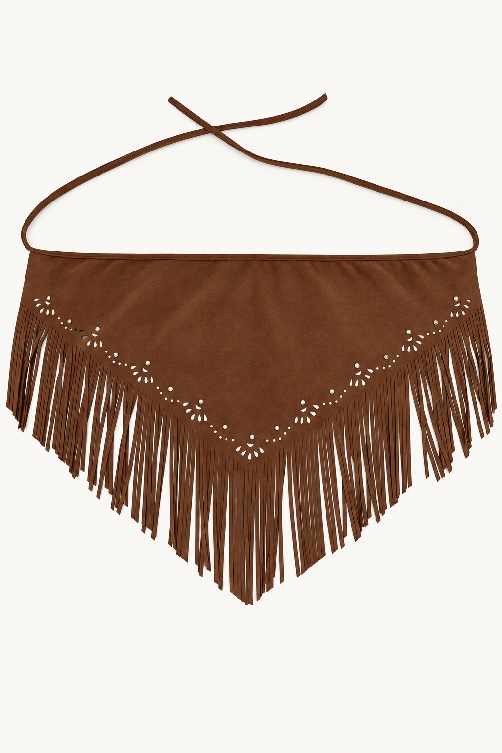 Vintage Fringe Triangle Shawl