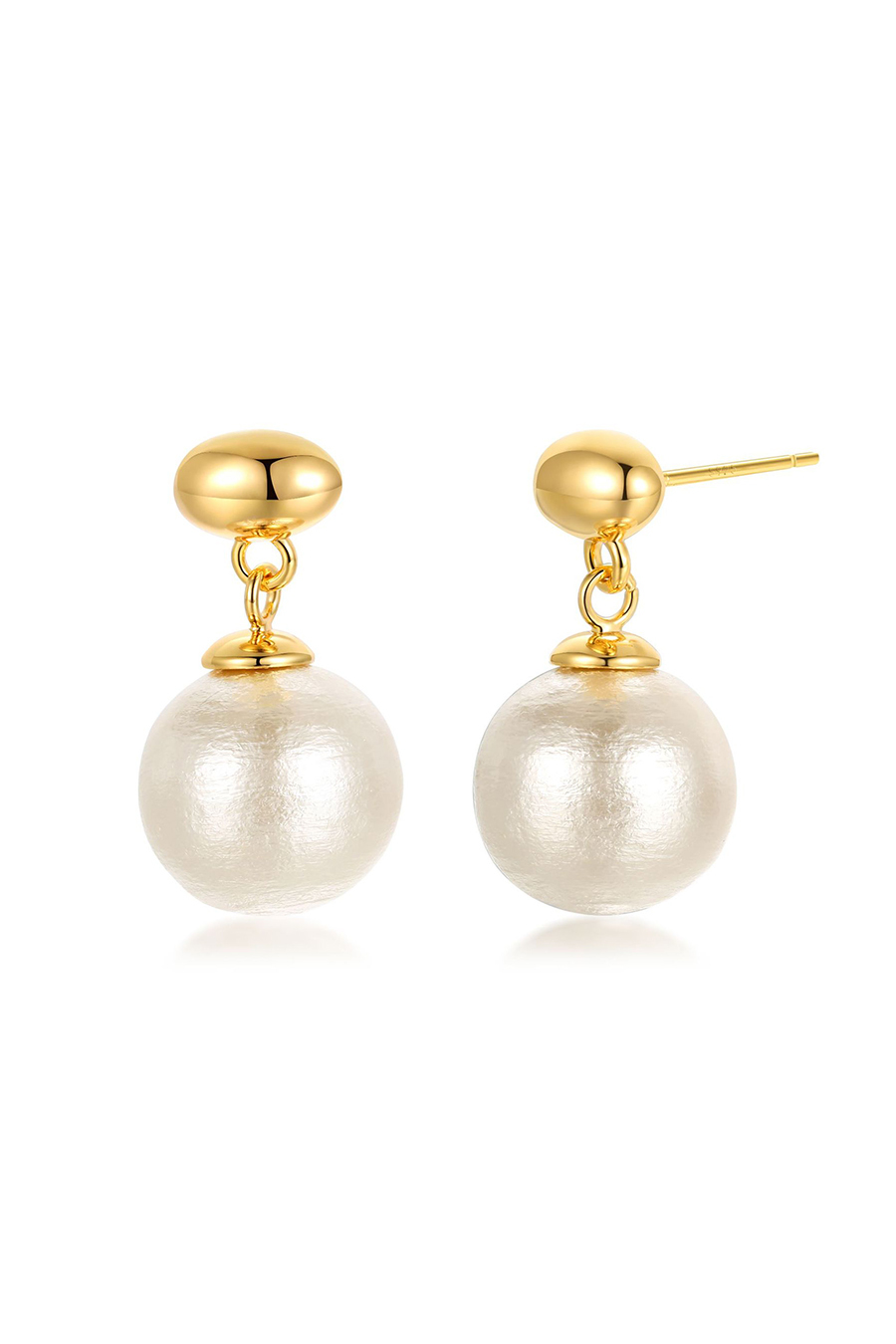 Minimalist Round Pearls Earrings