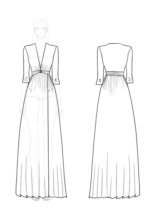 Elegant Formal Holiday Dress Red Satin Side Slit V-Neck Dress