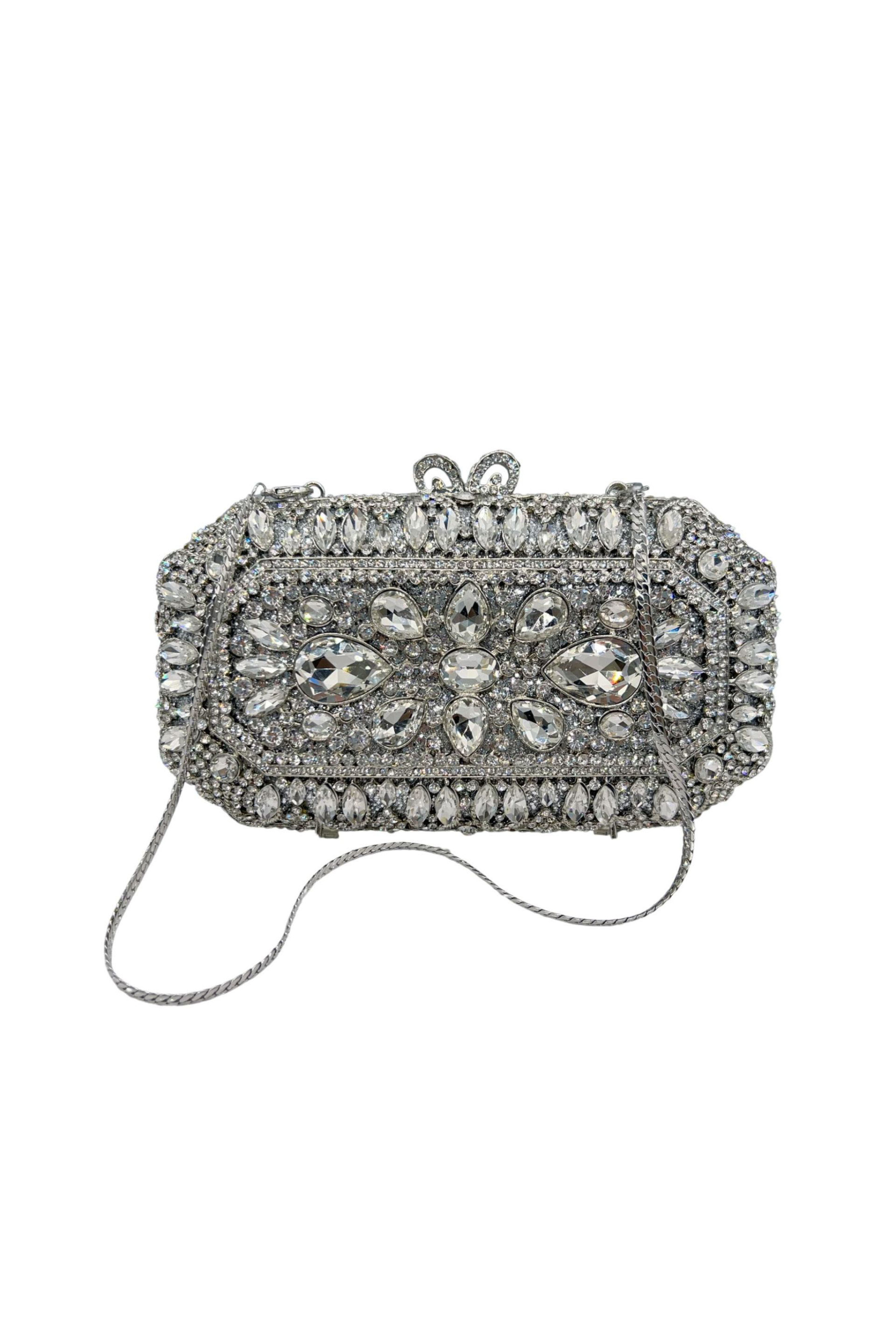 Colorful Diamond Clutch Handmade Custom Hollow Banquet Bag