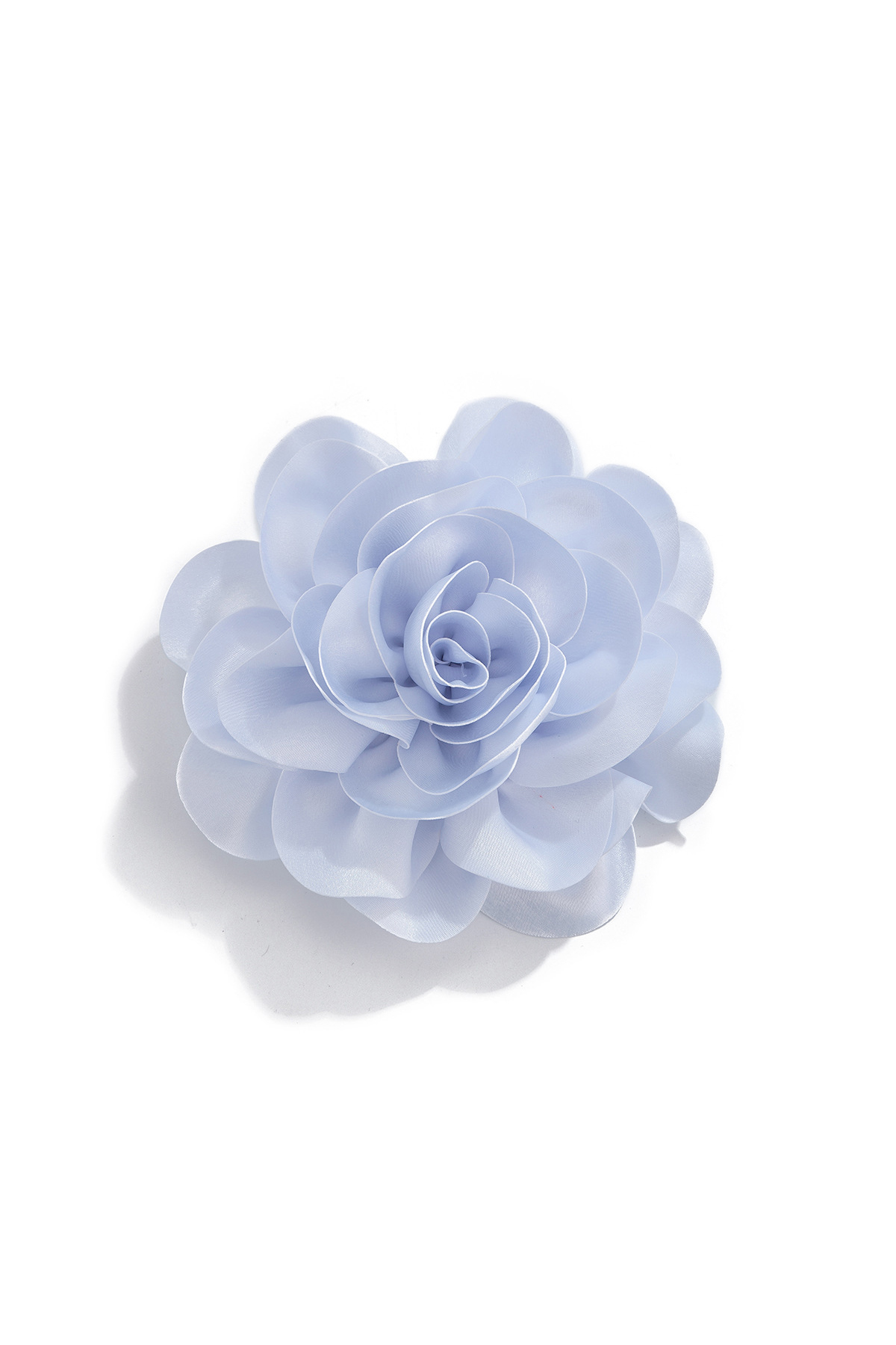 Satin Flower Brooch Duckbill Clip Pin Dual-Purpose Rose Brooch