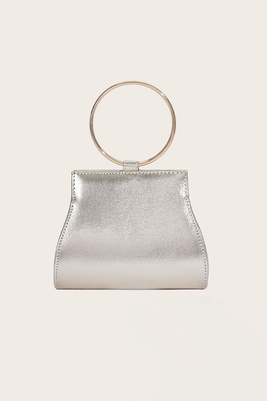Silver Gold Beaded Clutch Bag