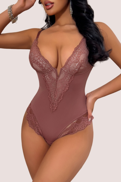 Women's Lace Shapewear Bodysuit Waist Body Suit