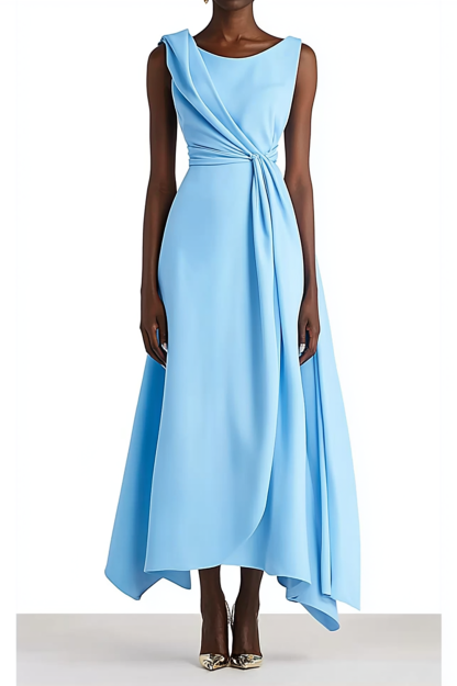Women's Party Dresses Cocktail Maxi Light Blue Sleeveless Dresses