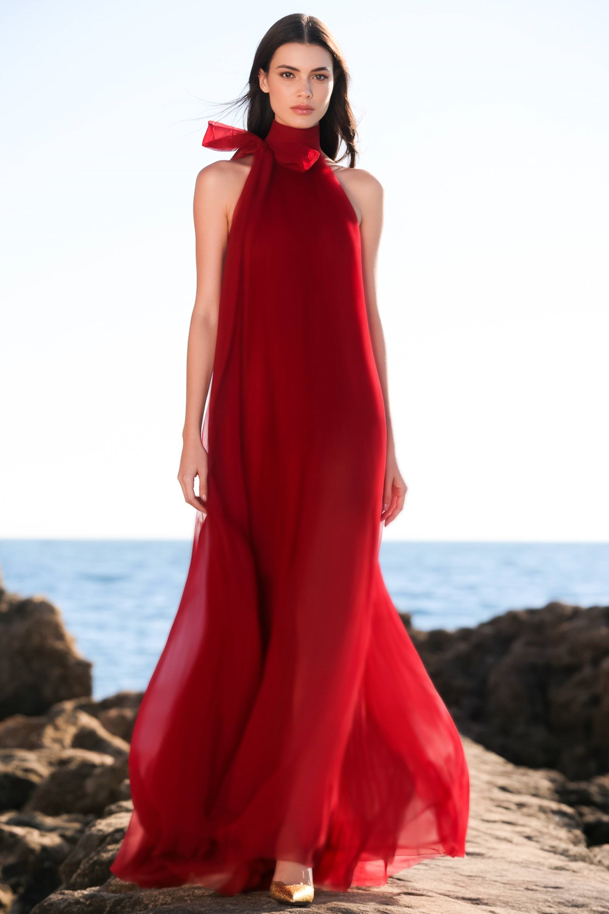 [Copy]Prom ​Party Dress Purple One Shoulder Layer Ruched Floor-Length Dress