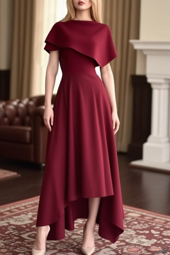 Wedding Guest Cocktail Semi Formal Satin Trumpet Mermaid Dress